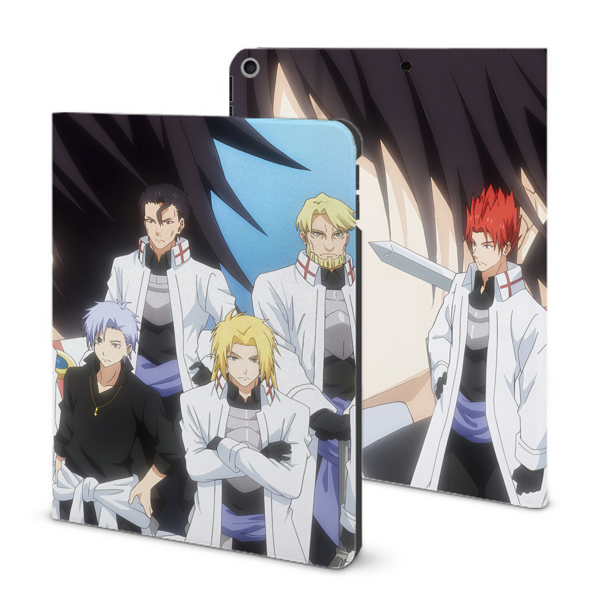 （画像用） 転スラ Regarding Reincarnated to Slime IPad ケース ブック型 PUレザー TPU 耐衝撃 軽量 薄型 ペン収納なし 全面保護 IPad 各モデル対応
